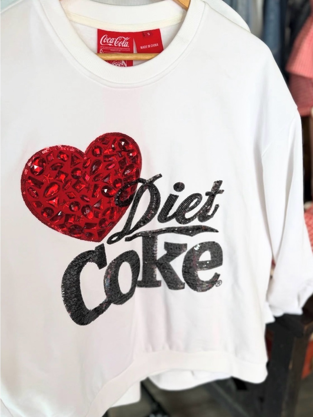 Queen of Sparkles Diet Coke Sweatshirt